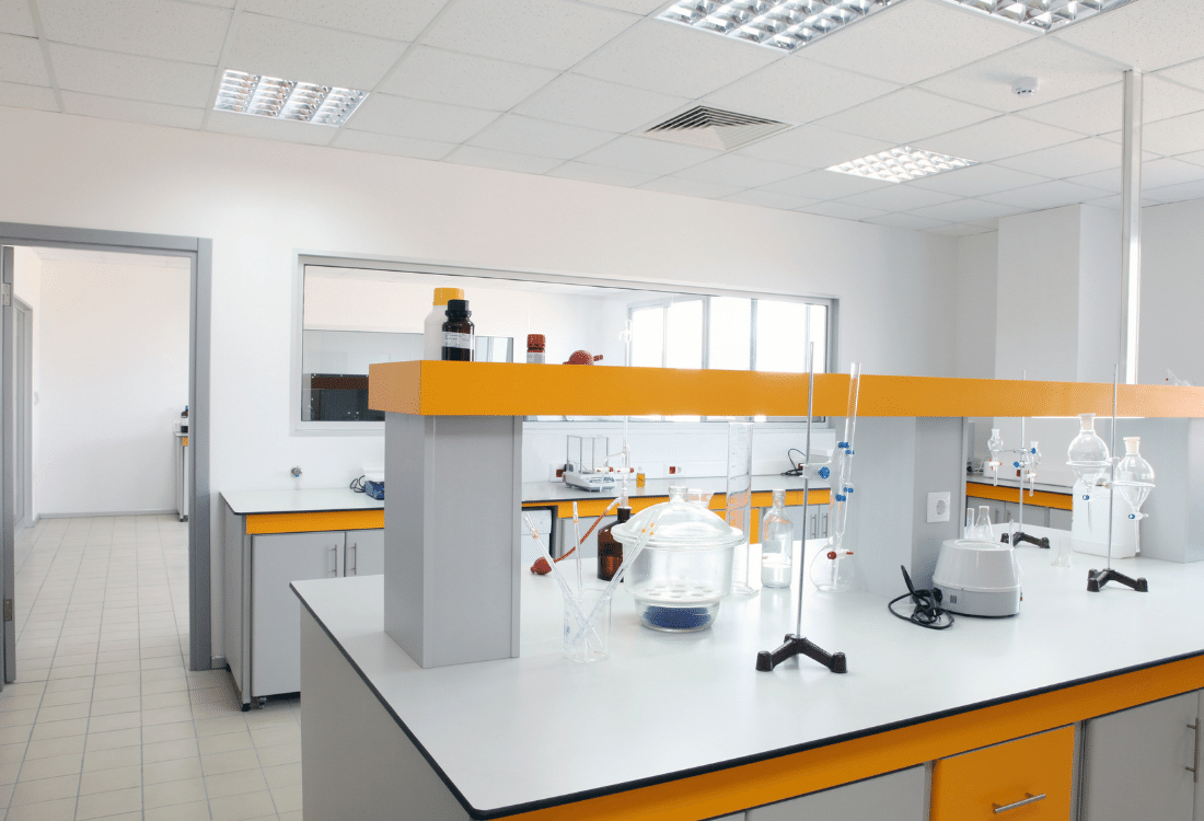 An industrial lab improving its operations by investing in quality equipment that allows for task automation. 